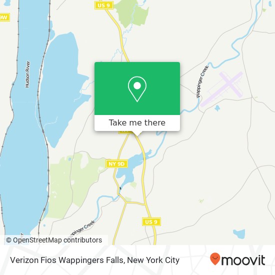 Verizon Fios Wappingers Falls map