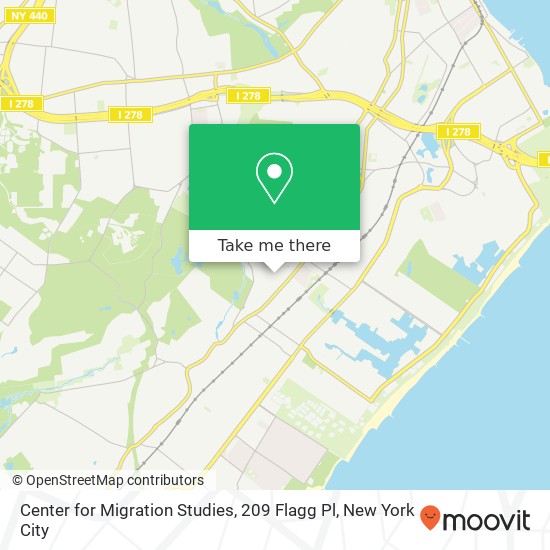 Center for Migration Studies, 209 Flagg Pl map