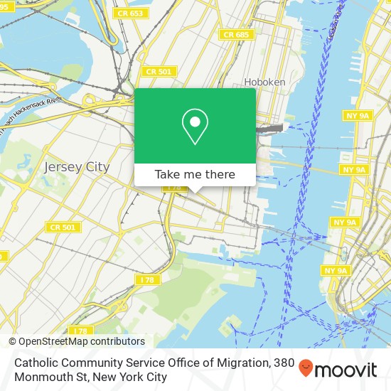 Mapa de Catholic Community Service Office of Migration, 380 Monmouth St