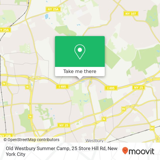 Old Westbury Summer Camp, 25 Store Hill Rd map