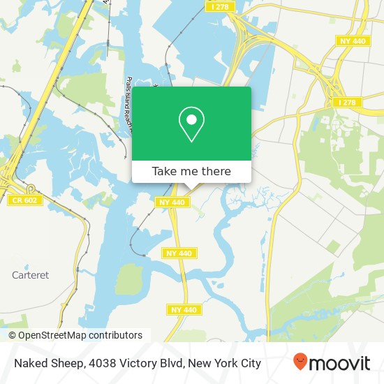 Mapa de Naked Sheep, 4038 Victory Blvd