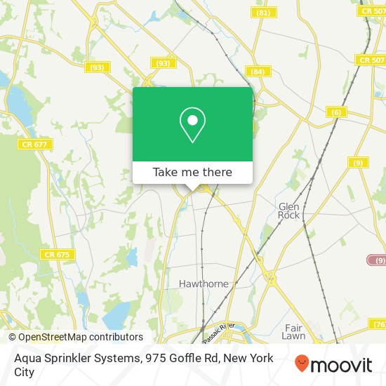 Aqua Sprinkler Systems, 975 Goffle Rd map