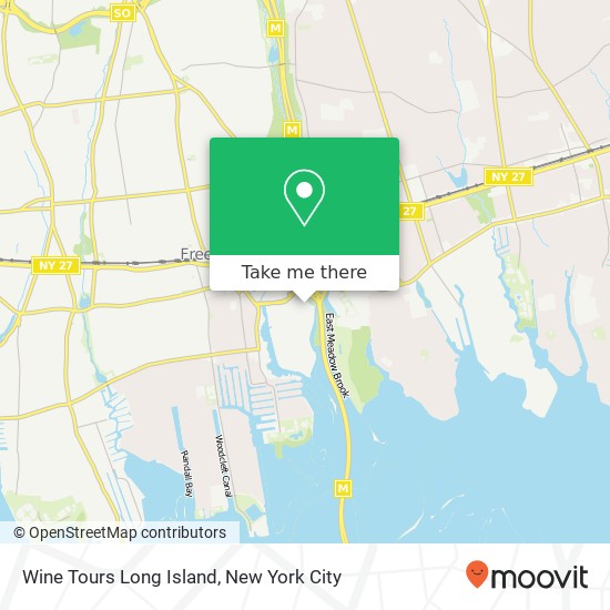 Wine Tours Long Island map