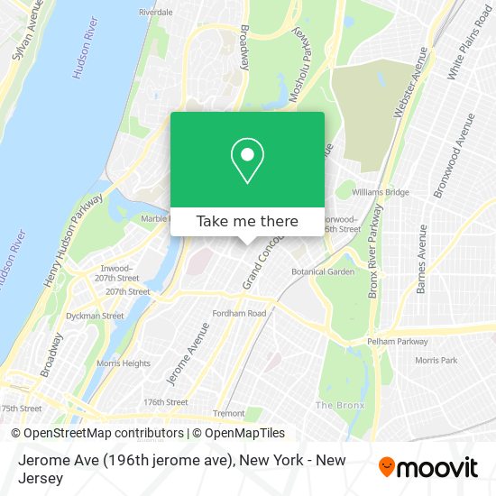 Mapa de Jerome Ave (196th jerome ave)