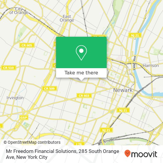 Mr Freedom Financial Solutions, 285 South Orange Ave map