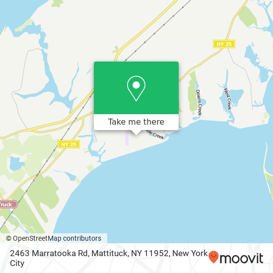 Mapa de 2463 Marratooka Rd, Mattituck, NY 11952