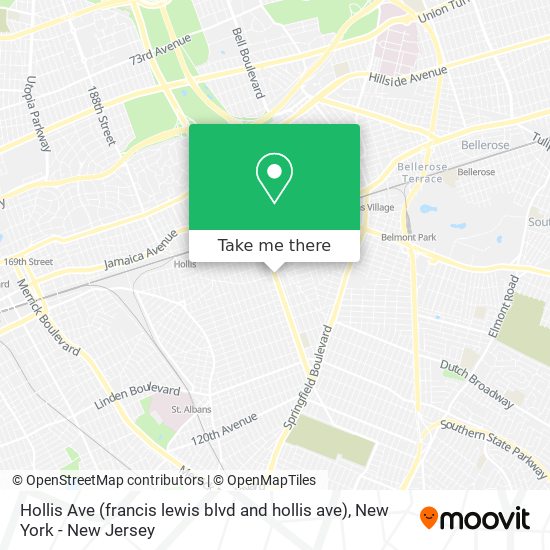 Hollis Ave (francis lewis blvd and hollis ave) map