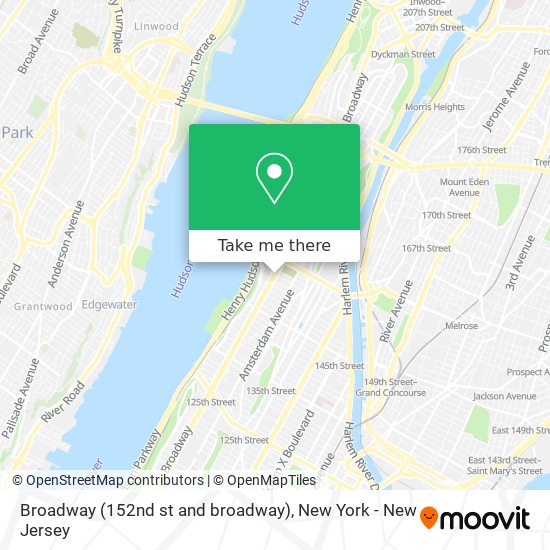 Broadway (152nd st and broadway) map