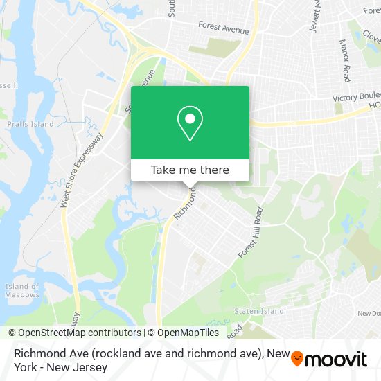 Mapa de Richmond Ave (rockland ave and richmond ave)