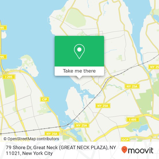 Mapa de 79 Shore Dr, Great Neck (GREAT NECK PLAZA), NY 11021