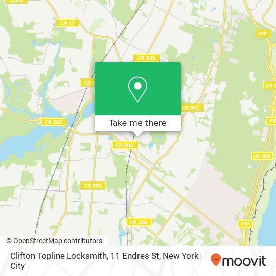 Mapa de Clifton Topline Locksmith, 11 Endres St