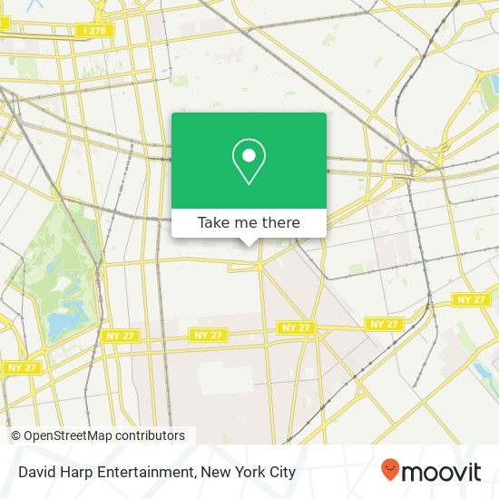 David Harp Entertainment map