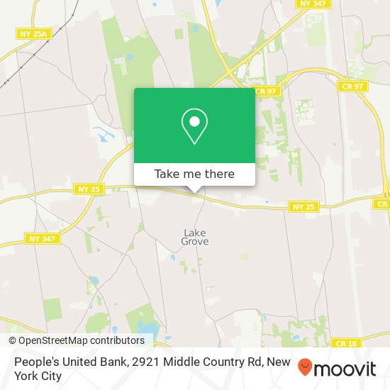 People's United Bank, 2921 Middle Country Rd map