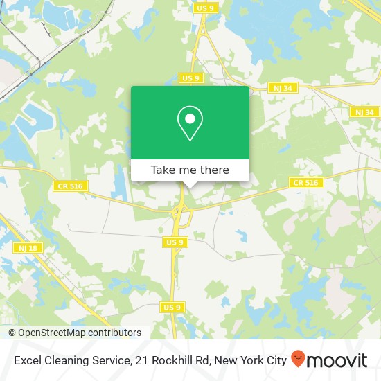 Excel Cleaning Service, 21 Rockhill Rd map