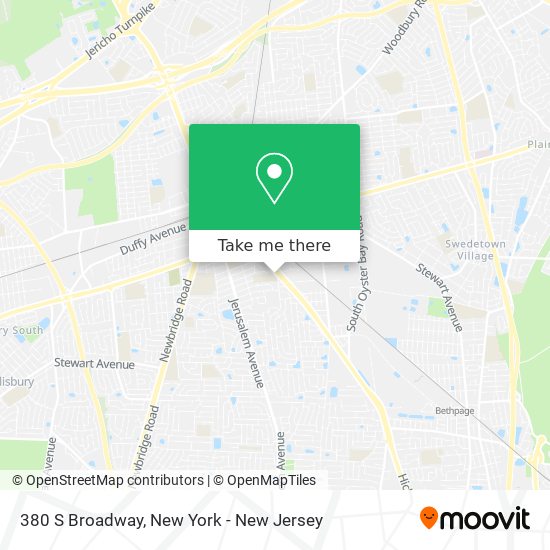 Mapa de 380 S Broadway
