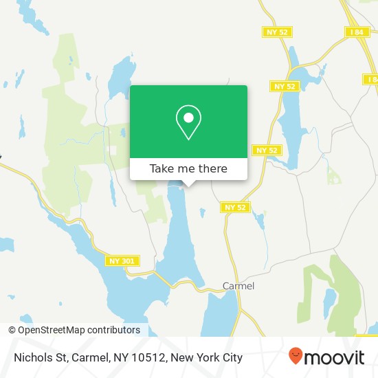 Mapa de Nichols St, Carmel, NY 10512