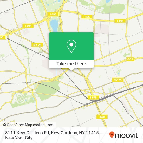 8111 Kew Gardens Rd, Kew Gardens, NY 11415 map