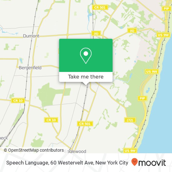 Mapa de Speech Language, 60 Westervelt Ave
