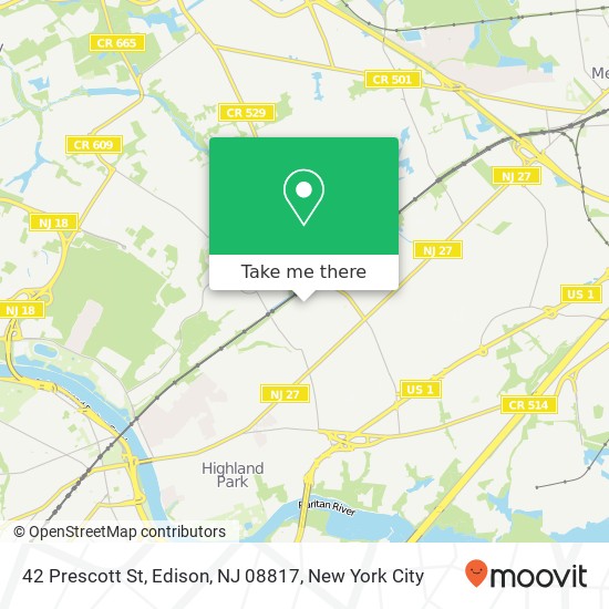 42 Prescott St, Edison, NJ 08817 map