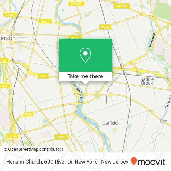 Mapa de Hanaim Church, 690 River Dr