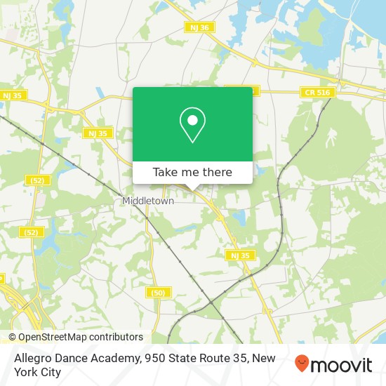 Allegro Dance Academy, 950 State Route 35 map