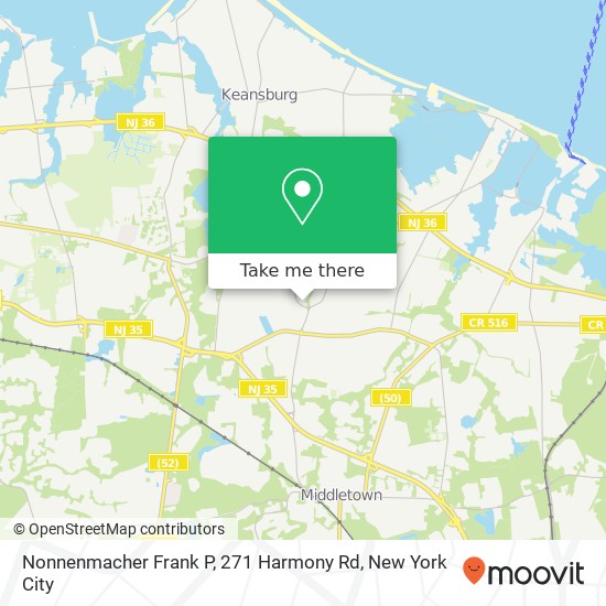 Nonnenmacher Frank P, 271 Harmony Rd map