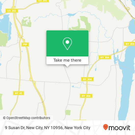 Mapa de 9 Susan Dr, New City, NY 10956