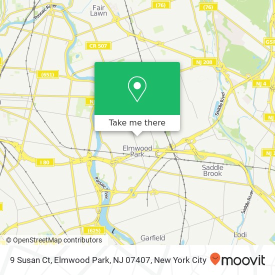 9 Susan Ct, Elmwood Park, NJ 07407 map