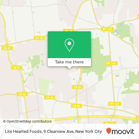Lite Hearted Foods, 9 Clearview Ave map
