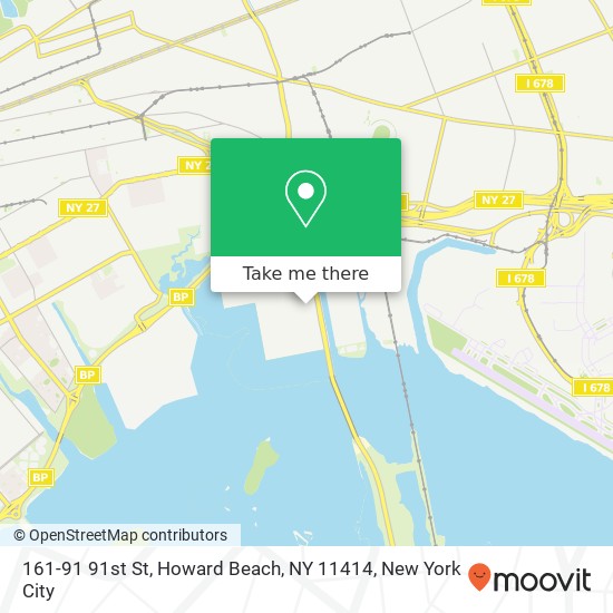 Mapa de 161-91 91st St, Howard Beach, NY 11414