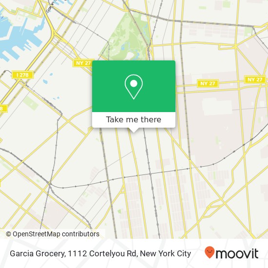 Garcia Grocery, 1112 Cortelyou Rd map