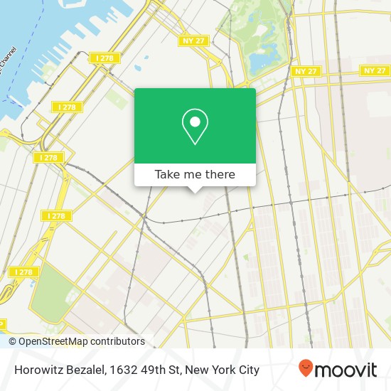 Horowitz Bezalel, 1632 49th St map