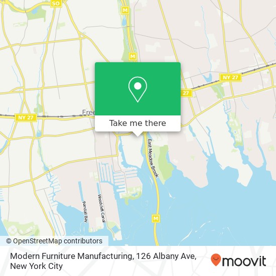 Mapa de Modern Furniture Manufacturing, 126 Albany Ave