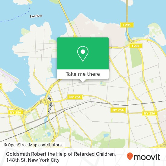 Goldsmith Robert the Help of Retarded Children, 148th St map