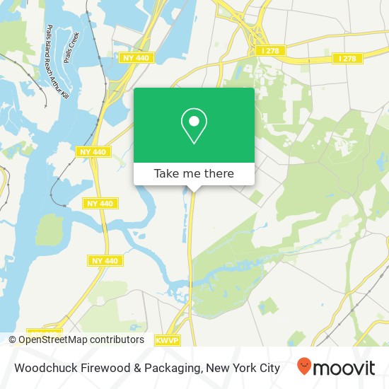 Mapa de Woodchuck Firewood & Packaging