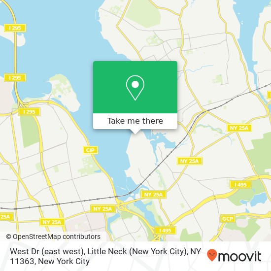 Mapa de West Dr (east west), Little Neck (New York City), NY 11363