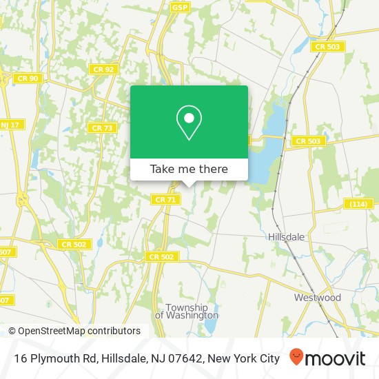 16 Plymouth Rd, Hillsdale, NJ 07642 map