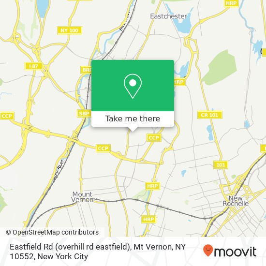 Eastfield Rd (overhill rd eastfield), Mt Vernon, NY 10552 map