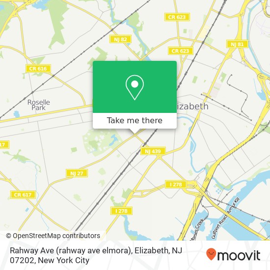 Rahway Ave (rahway ave elmora), Elizabeth, NJ 07202 map