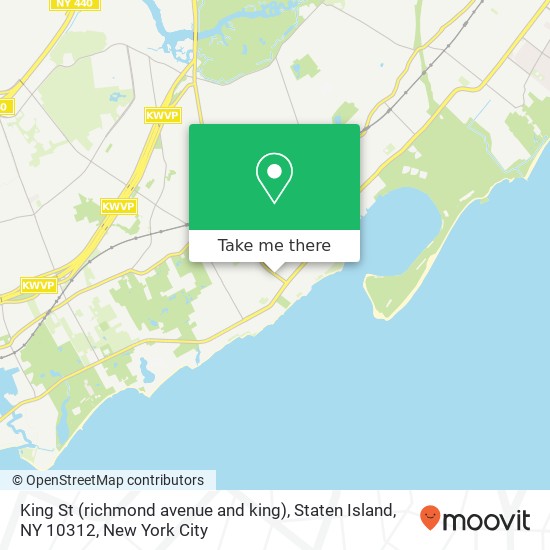 King St (richmond avenue and king), Staten Island, NY 10312 map