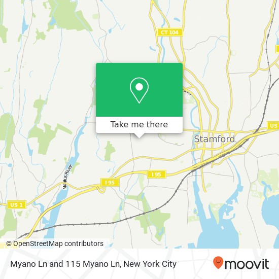 Mapa de Myano Ln and 115 Myano Ln