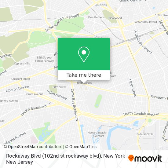 Mapa de Rockaway Blvd (102nd st rockaway blvd)
