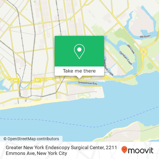 Greater New York Endescopy Surgical Center, 2211 Emmons Ave map