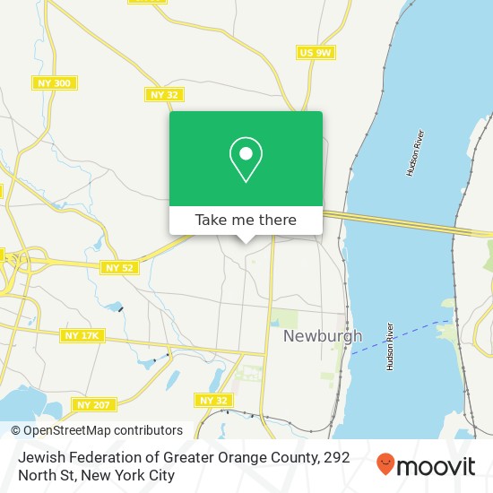 Mapa de Jewish Federation of Greater Orange County, 292 North St