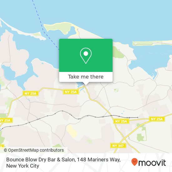 Bounce Blow Dry Bar & Salon, 148 Mariners Way map