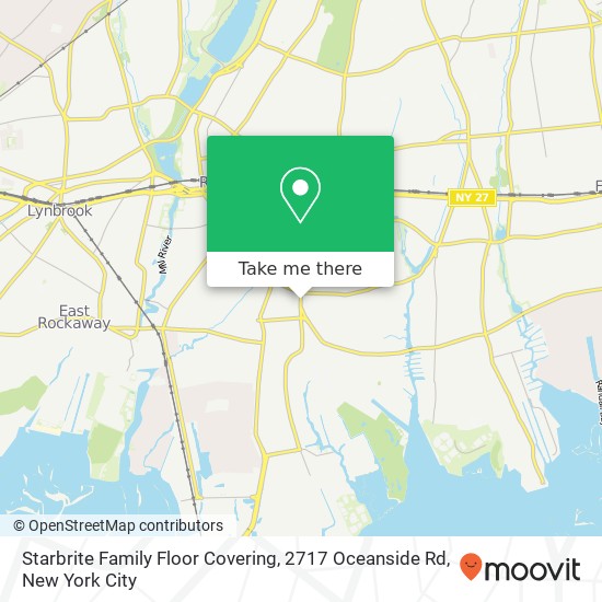 Mapa de Starbrite Family Floor Covering, 2717 Oceanside Rd