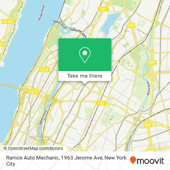 Mapa de Ramos Auto Mechanic, 1963 Jerome Ave