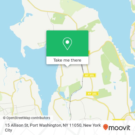 Mapa de 15 Allison St, Port Washington, NY 11050
