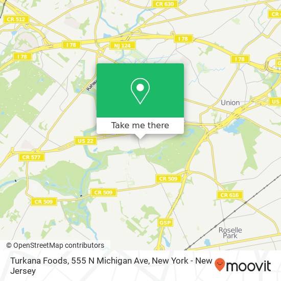 Turkana Foods, 555 N Michigan Ave map