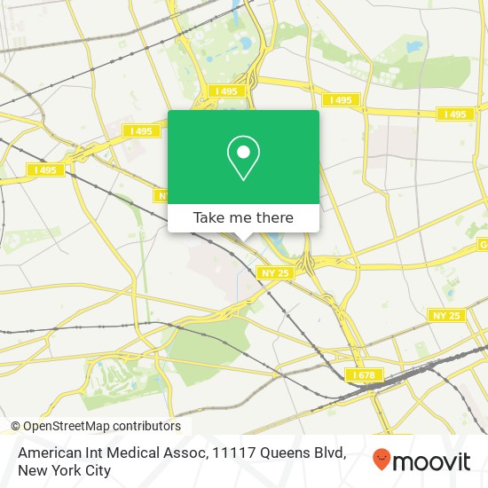 American Int Medical Assoc, 11117 Queens Blvd map
